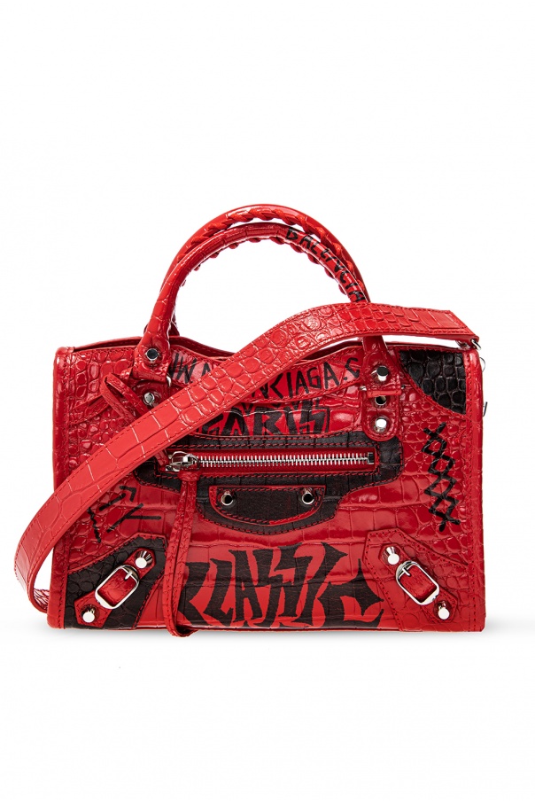 Balenciaga red mini city bag best sale